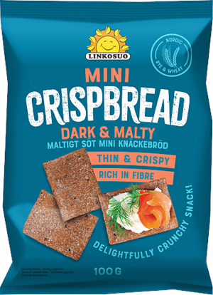 Mini Crispbread Dark & Malty 10x100g