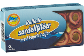 Sardellfiléer Kapris Rullade 53g