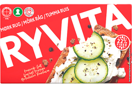 Ryvita Knäckebröd Dark Rye 12x250g