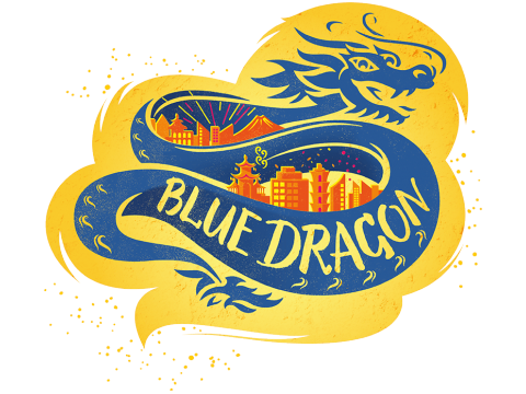 Logotyp för BLUE DRAGON