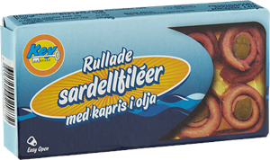 Sardellfiléer Kapris Rullade 53g
