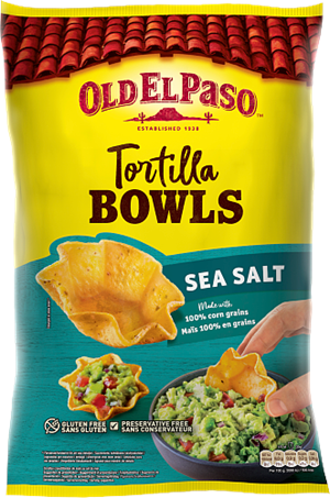 Tortilla Bowls Sea Salt 10x150g
