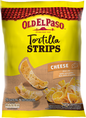 Tortilla Strips Cheese 10x185g