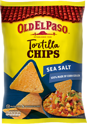 Tortilla Chips Seasalt 10x185g