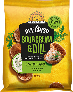 Rågchips Sour Cream & Dill 10x150g