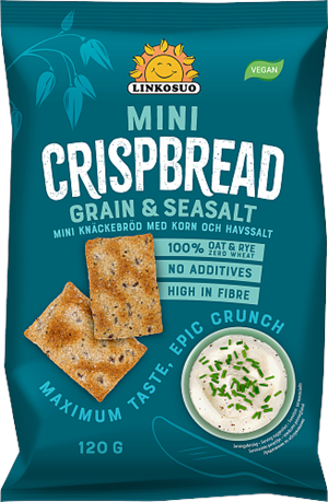 Grain & Sea salt Mini Crispbread 10x120g