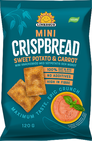 Sweetpotato & Carrot Mini Crispbread 10x120g