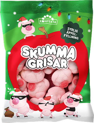 Skumma Grisar Äpple 18x150g