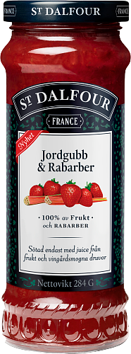 St. Dalfour Jordgubb & Rabarber 6x284g