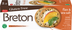 Breton Gluten free Flax & Seasalt 12x135g